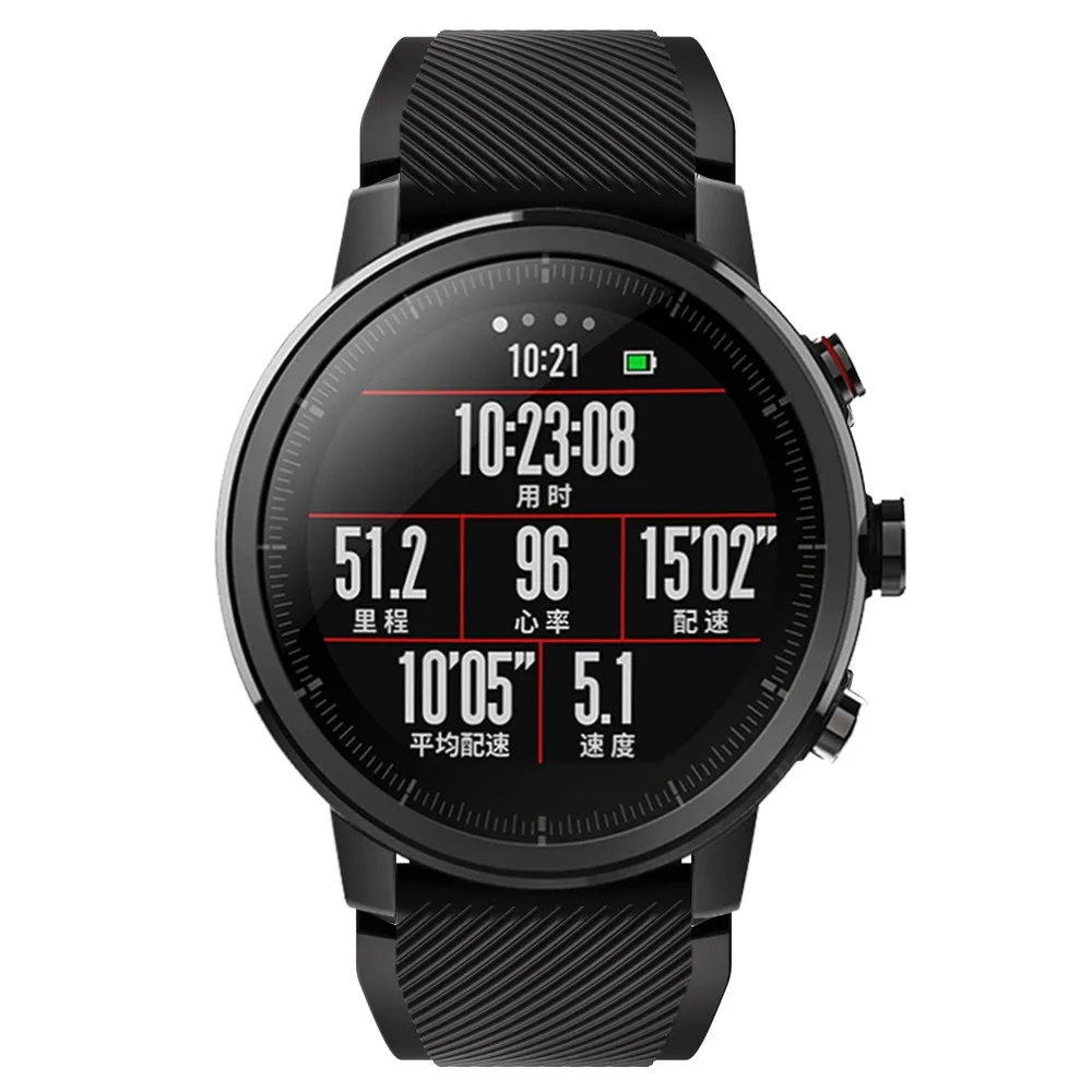 22 мм силиконовый спортивный ремешок для часов Samsung Gear S3 смарт Xiaomi Huami Amazfit Stratos 2/2s
