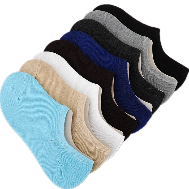 

Women'sBreathable Solid Cotton Short Socks Invisible Socks Spring And Summer Elastic Socks