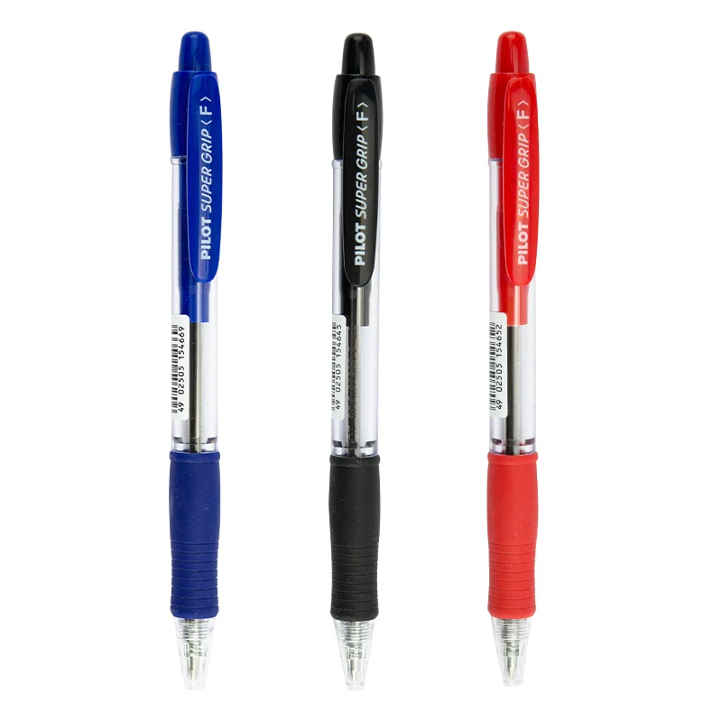 Шариковая ручка Pilot BPGP 10R SUPER GRIP шариковая прозрачная пластиковая 0 7 мм офисные и