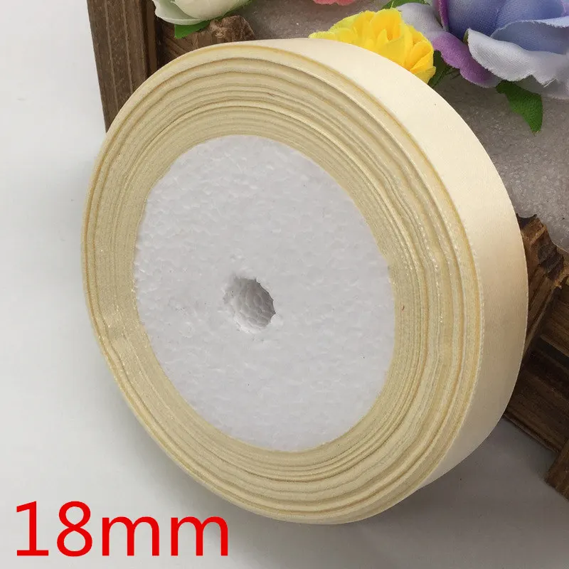 25 ярдов шелковая сатиновая лента для риса украшения свадебной вечеринки