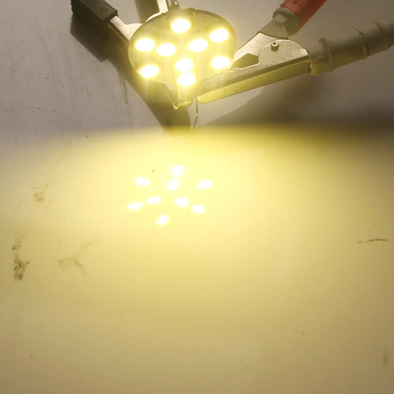 Joneaz 4x G4 bombilla led 12 В 2 Вт круглая форма SMD 5050 9 светодиодов лампы декоративные огни