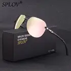 Солнцезащитные очки-авиаторы SPLOV, для мужчин и женщин, поляризационные, из алюминиево-магниевого сплава, с пружинными дужками, с чехлом, UV400