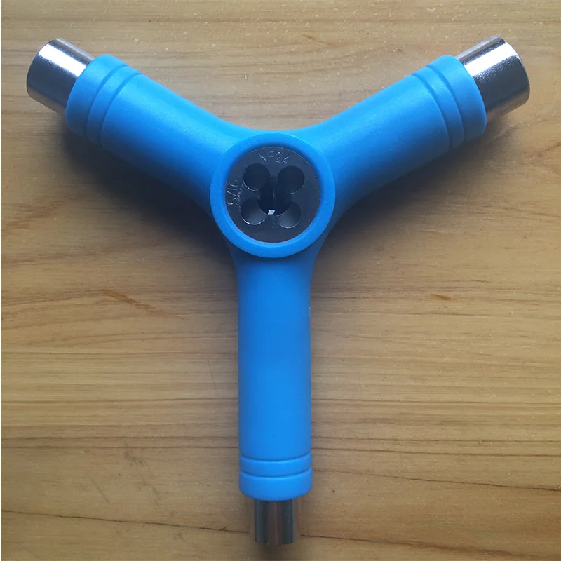 Multifunctional Y shape Skateboard Tool With Tri Socket Threader For Skate Board Longboard Scooter | Спорт и развлечения