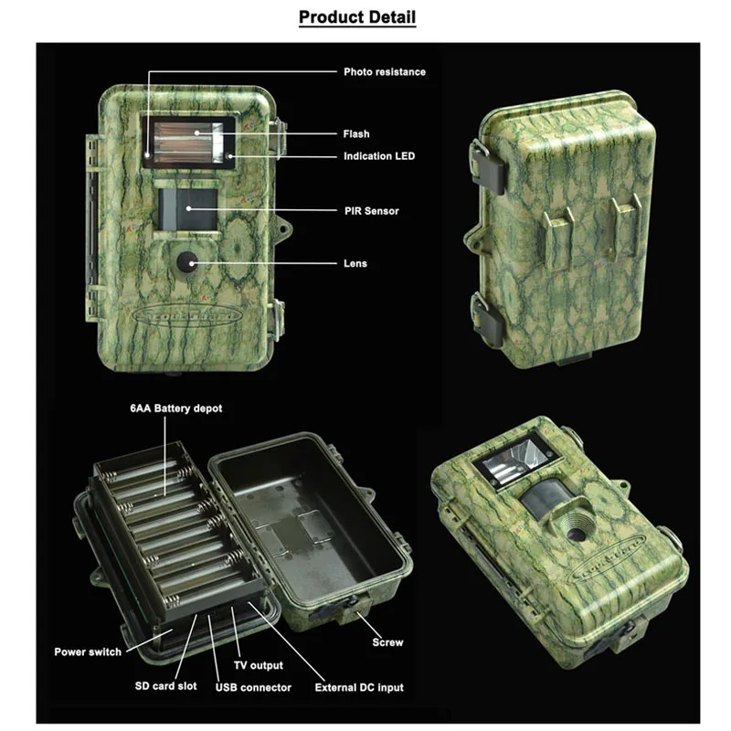 Bolyguard охотничья камера 14MP 100ft ксеноновая белая вспышка Trail Низкая светящаяся ИК