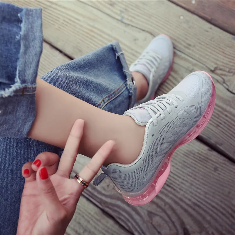 Sycatree 2019 Spring summer Women Running Shoes Girls Air Cushion Flywire Breathable Outdoor Training Jogging High Quality | Спорт и