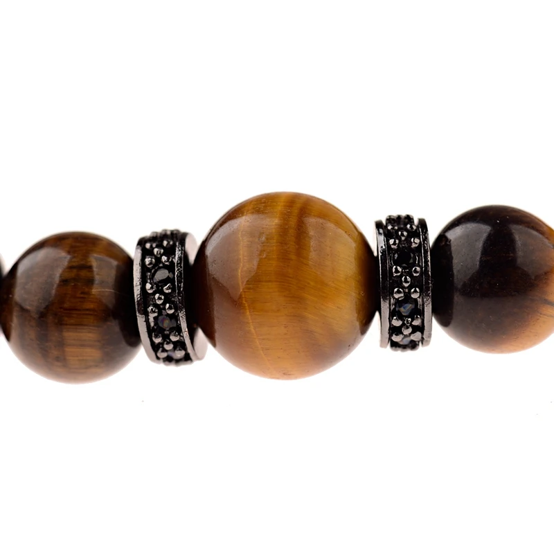 2019 классические очаровательные браслеты из камня тигровый глаз бисера для