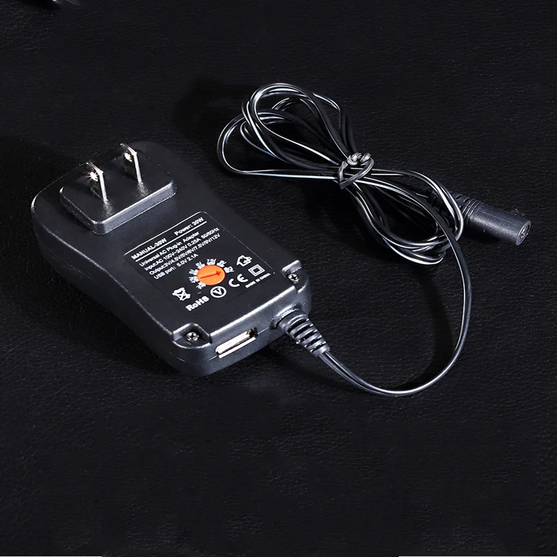 

3V 4.5V 5V 6V 7.5V 9V 12V 2A 2.5A AC DC Adaptor Adjustable Power Adapter Universal Charger Supply For Led light Strip Lamp 30W