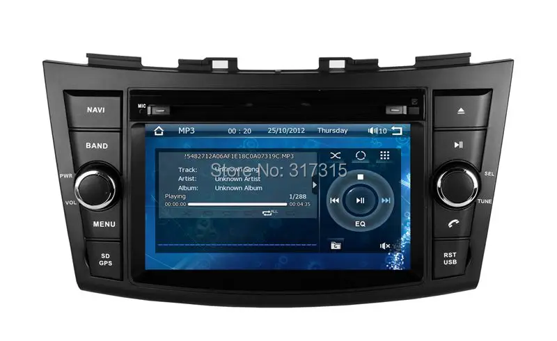 2 DIN Автомобильный dvd плеер для Suzuki Swift 2011 2013 с GPS навигацией Радио BT TV USB SD AUX Карта