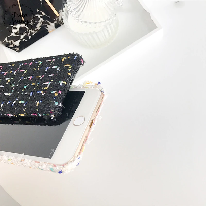 From Jenny женские фабричные ящика Чехлы для iPhone 7 7plus 6s 6 plus 8 X зимняя мягкая задняя