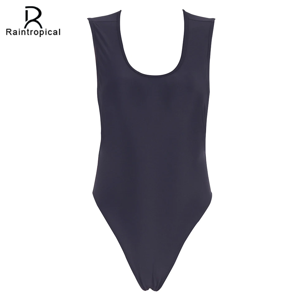 Слитный купальник rainтропический новинка монокини в стиле ретро женские