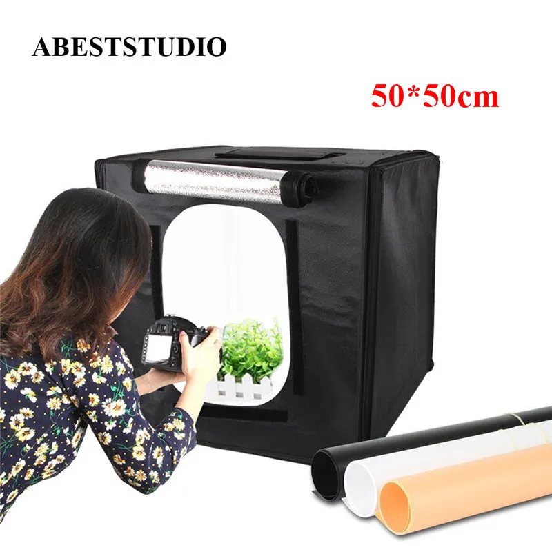 40 см/50 см/60 см ABESTSTUDIO светодиодный Photo tent Studio soфтbox светильник Tent soфтbox|soft box|photo tentphoto