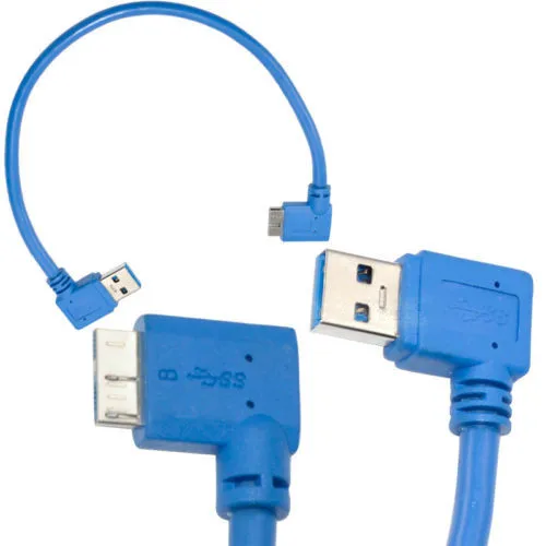 30 см USB 3 0 A 90 градусов с левым углом штекер на Micro B короткий кабель|left angle|usb 3.0 maleusb