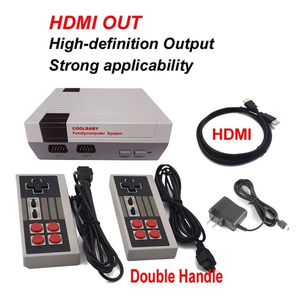 Ретро игровая консоль AV/HDMI NES Mini Classic Edition 2 встроенных контроллера 600 классических