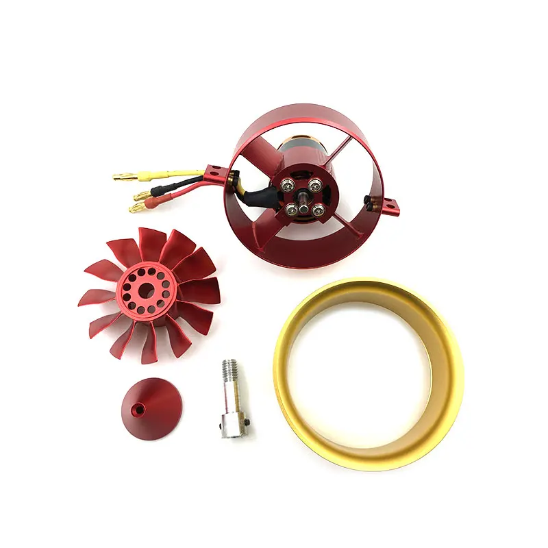 QX MOTOR высокое качество 70 мм EDF 12 лезвий 6S (2600 г упоры) для металлического