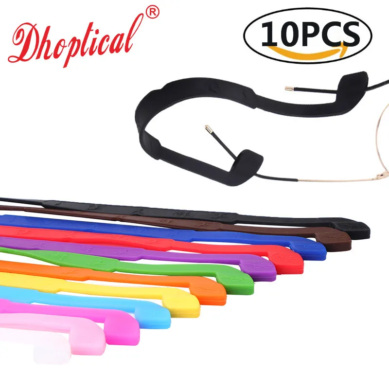 10 шт. держатель для очков шнур силиконовый материал цветной веревки бега защита