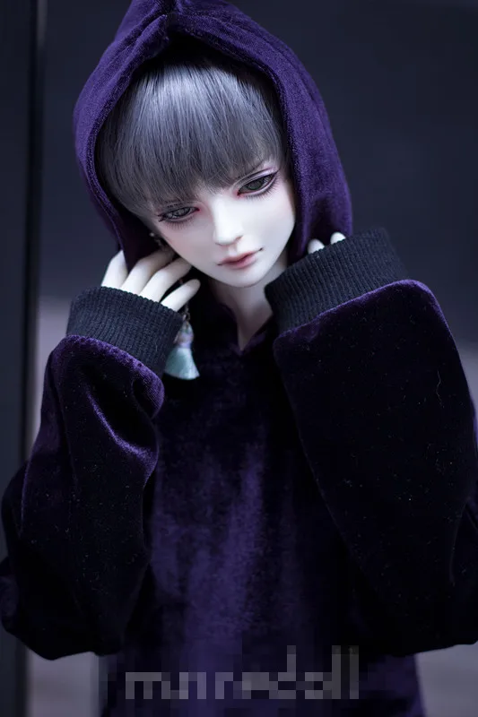 Крутая бархатная куртка с капюшоном для куклы BJD 1/4 1/3 SD13 SD17 Одежда CMB153|doll clothes|doll