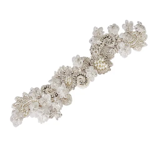 Only applique35CM TOPQUEEN S331 фиолетовое платье пояс жемчужный свадебный пояс для свадебного платья Пояс Опал Золотой пояс красные стразы пояс - Цвет: Only applique35CM