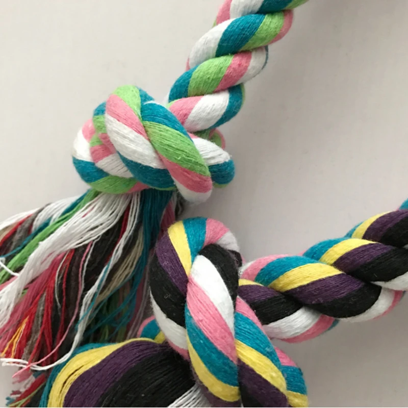 1 комплект жевательный для домашних щенков веревочный мяч Плетеный узел игрушка