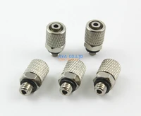 30 pieces m5 6mm straight pneumatic pipe air hose quick fitting mini connector