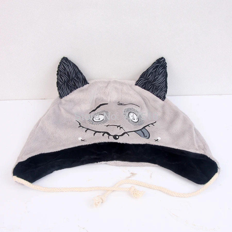 Новые фильмы Tim Burton's FRANKENWEENIE SPARKY плюшевая собачья шапка унисекс для взрослых, косплей на Хэллоуин, мягкая набивная Кепка аниме вокруг продукта