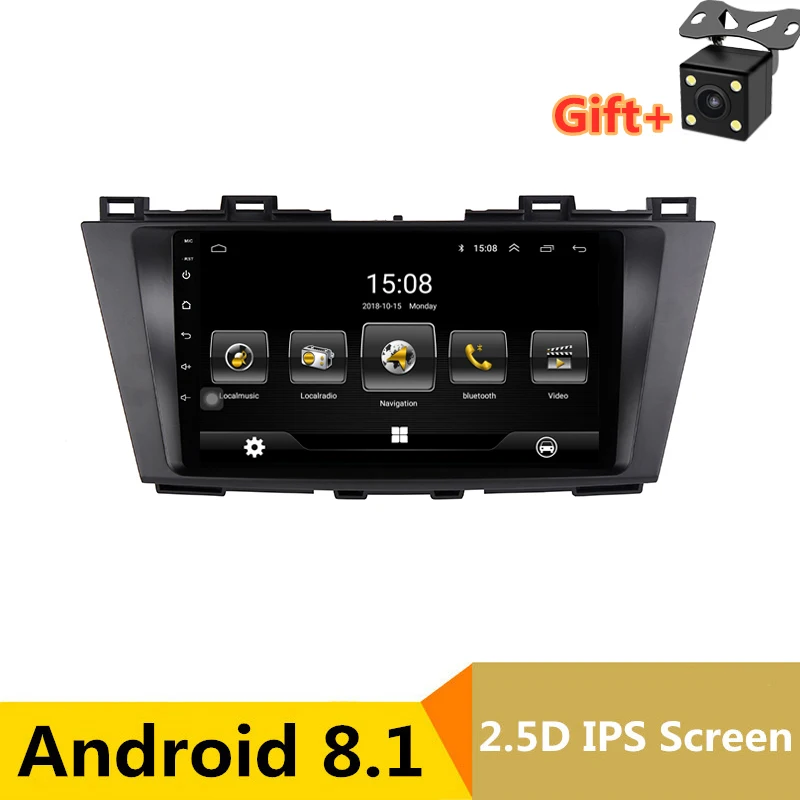 " Android 8,1 автомобильный DVD видео плеер gps для Mazda 5 2009 2010 2011 2012 2013 Автомагнитола аудио стерео, головное устройство bluetooth беспроводной доступ в Интернет