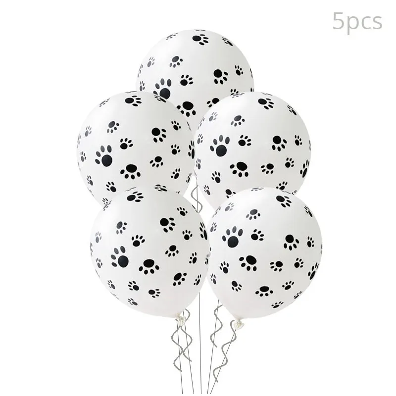 5pcs Latex Balloons Джунгли день рождения одноразовая посуда Джунгли животных одноразовые тарелки чашки детские салфетки принадлежности сафари Декор - Цвет: 5pcs Latex Balloons
