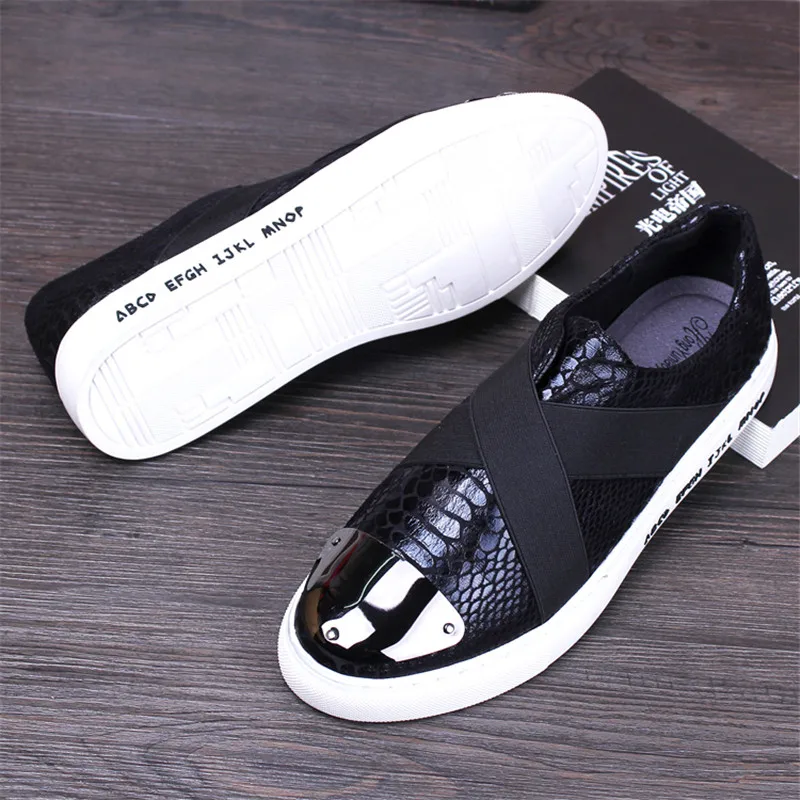 2017 Высокое Качество Натуральная Кожа Мужчины Обувь Мягкие Кожаные Серпантин