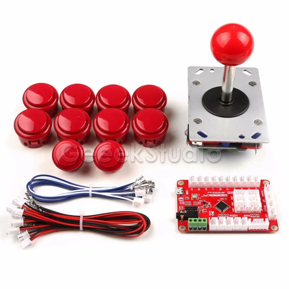 Новинка! Красная или черная аркадная игровая машина запчасти сделай сам для 1