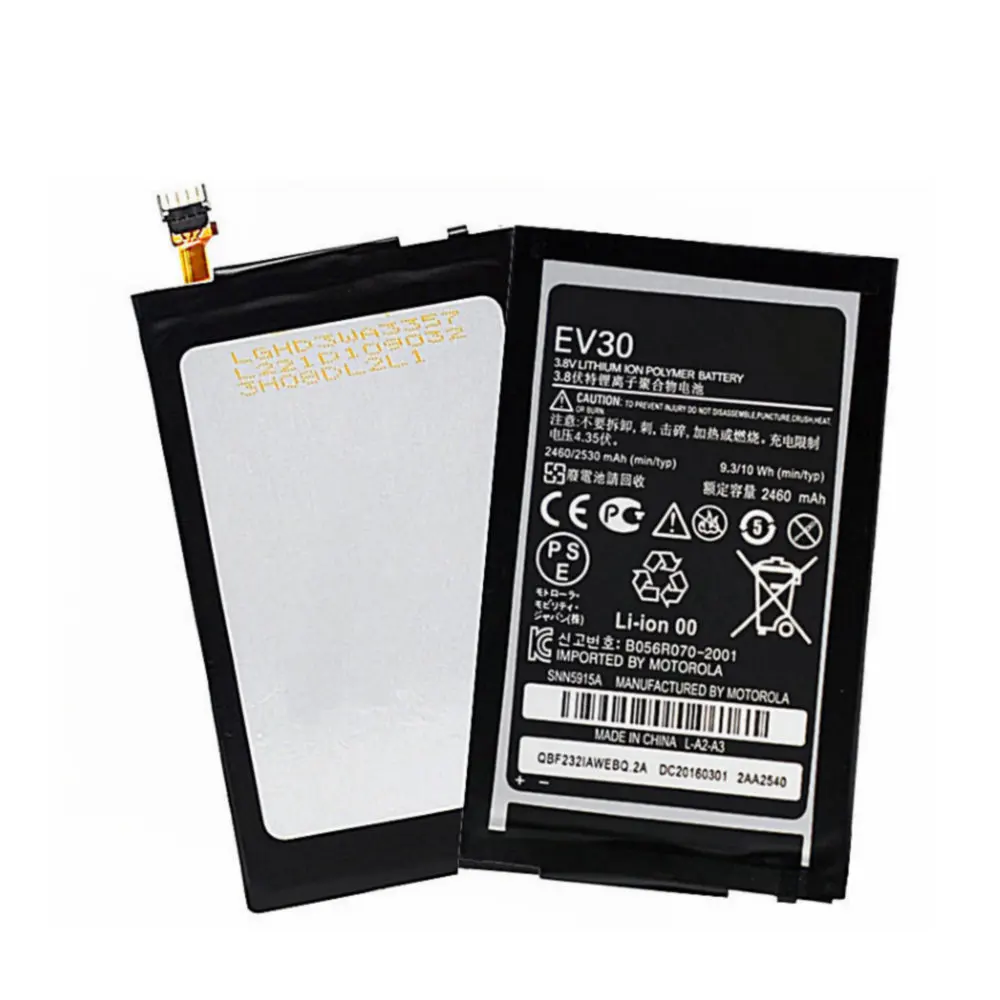 Аккумулятор EV30 2460 мАч высокого качества для Motorola Verizon Droid RAZR HD XT926 аккумулятор XT925