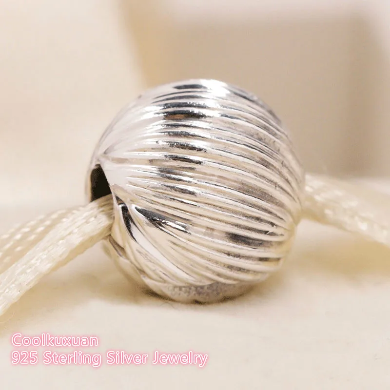 

100% 925 Sterling Silver Seeds of Elegance Clip Beads Fit Original Pandora Charms Bracelet DIY jewelry Making Autumn