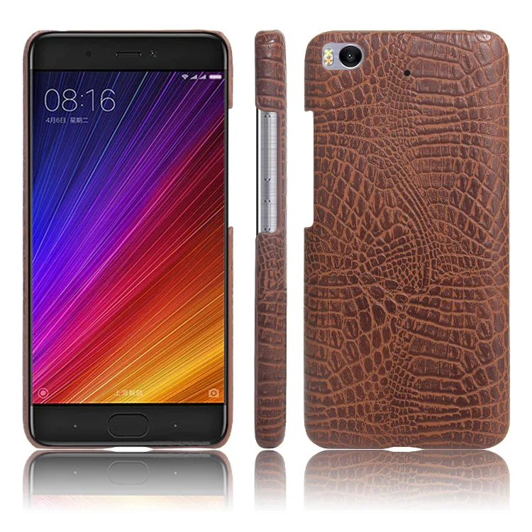 Luxury Crocodile Leather Case for XiaoMi 5s Plus Skin Pattern Cover Shockproof Hard Shell On Mi Phone Cases Fundas Bag |