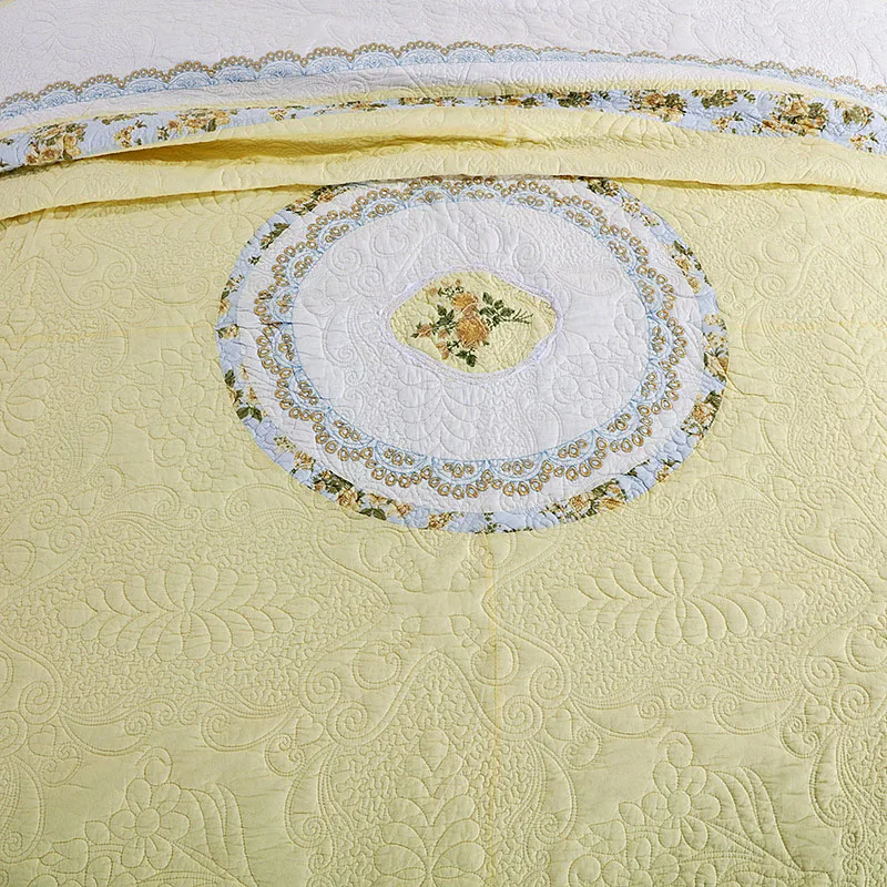 3 шт. хлопковые покрывала для кровати с принтом|cotton quilts set|cotton quilt coverscotton quilted bedspreads