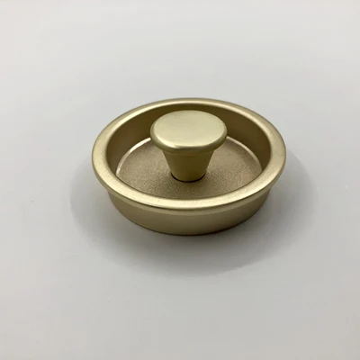 Solid Brass 2 шт./партия Premintehdw американская круглая Встраиваемая ручка с выдвижной ручкой матовый черный никель Матовый Золотой детская мебель ящик для шкафа - Цвет: Solid Brass