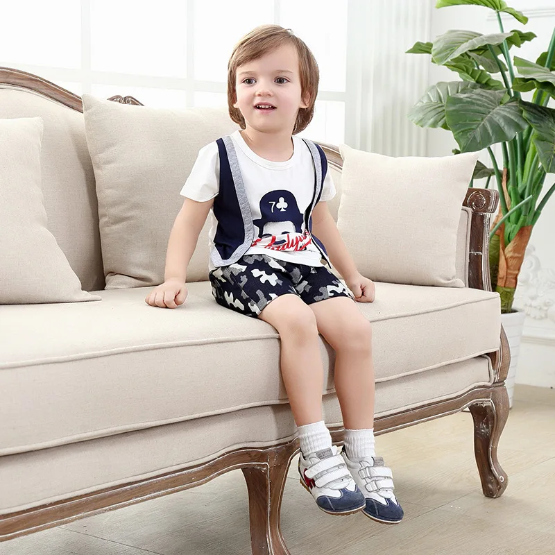 boy boutique clothing Baby Boy Christening Outfit Clothing Gentleman Summer Suit Children's Importer Set two pieces for |
