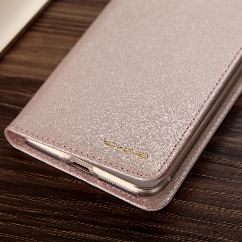 CMAI2 для iPhone 6S Чехол кожаный Шелковый Магнитный Флип-Кошелек Чехол PU для iPhone 6 7 8 Plus X XS XR XS MAX чехол с подставкой и карманом для карт