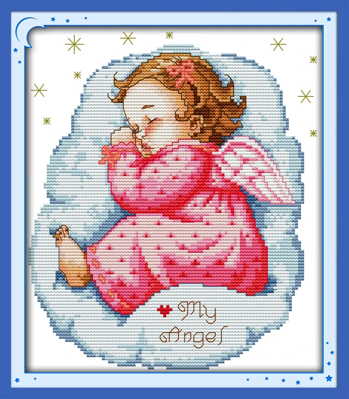 Набор для вышивки крестом Joy Sunday R350(1)(2) 14CT 11CT набор шитья крестиком Спящий ангел