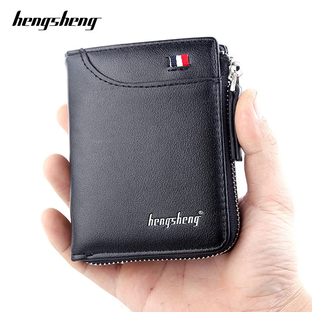 

Men wallet small man purse with coin pocket fashion zipper card purse mini money coin bag designer male wallet famous brand
