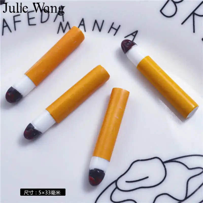 Julie Wang 10 шт. полимерные искусственные талисманы для сигарет подвески слайма