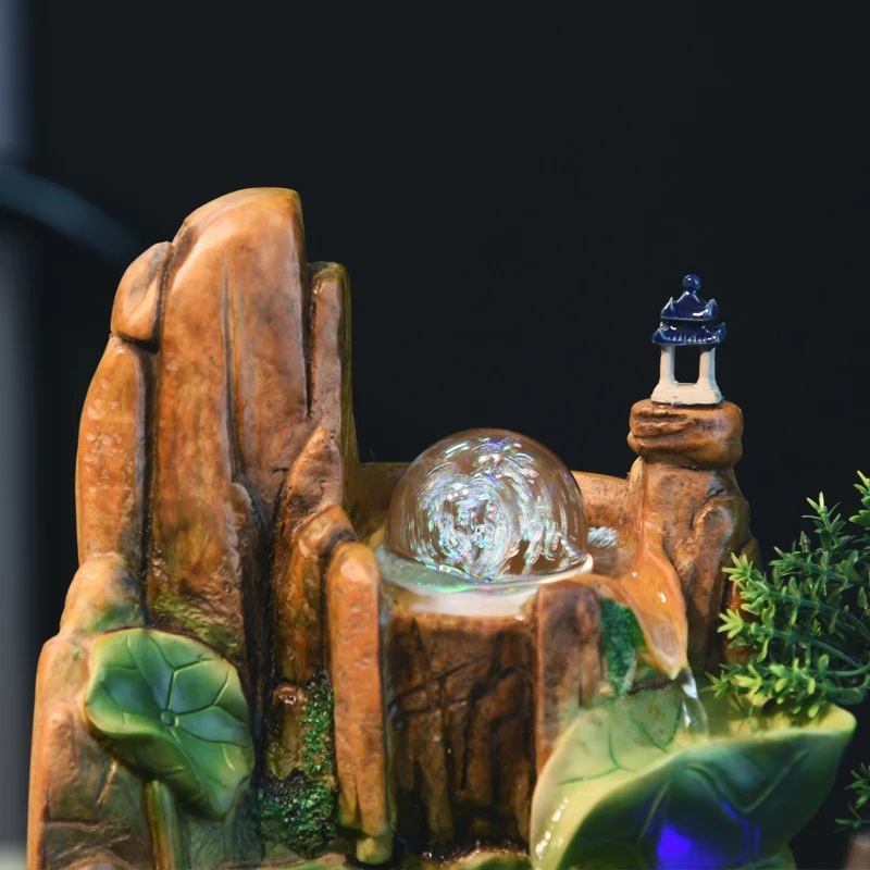 110В/220В креативный фонтан из полимера Rockery Flow Crafts Lucky Feng Shui украшение для дома