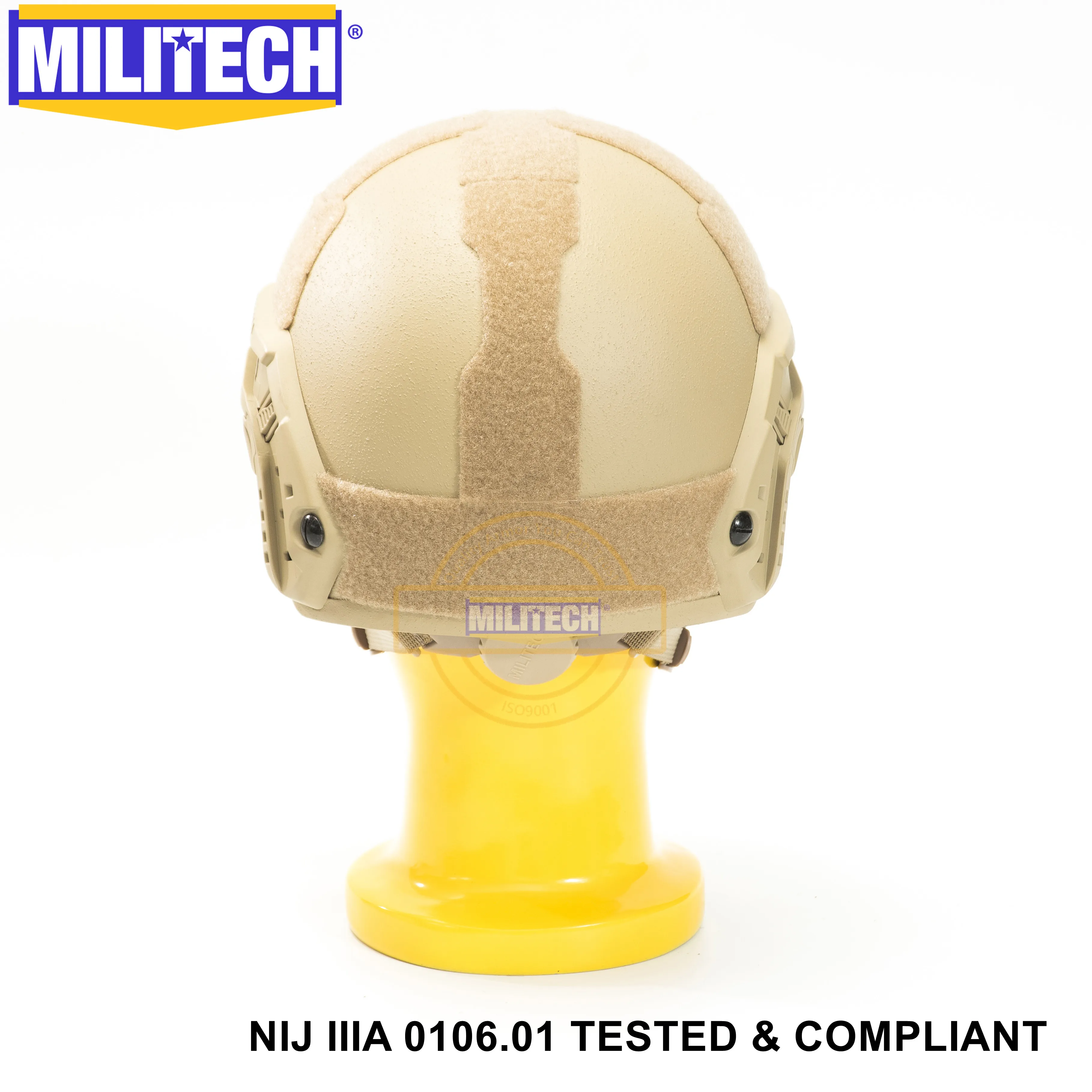 MILITECH Desert Tan DE OCC Liner Набор NIJ IIIA БЫСТРО Пуленепробиваемый Шлем и козырек Дело
