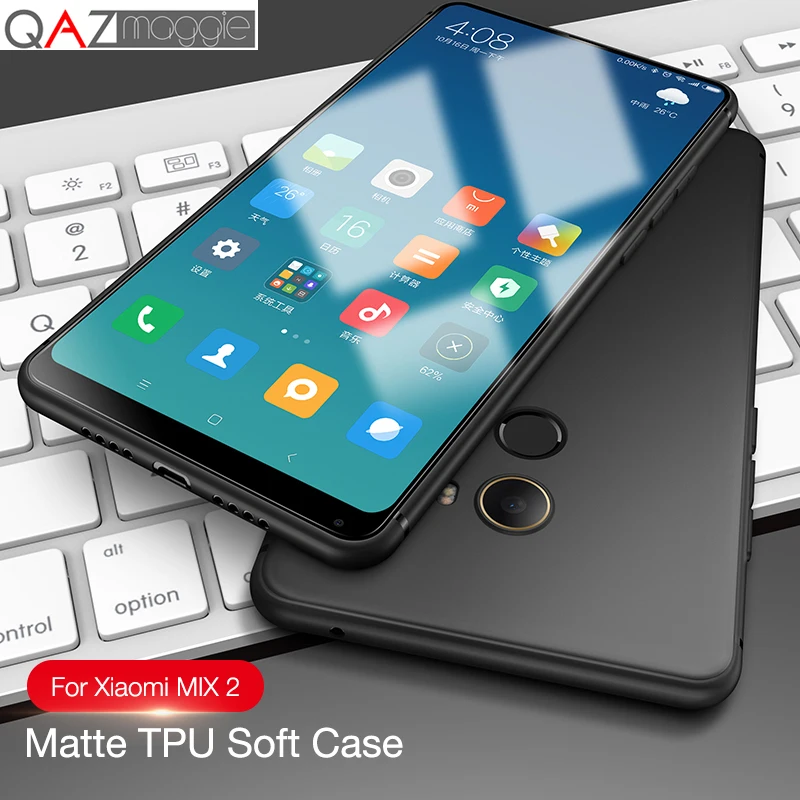 Ультратонкий чехол Xiaomi Mi MiX 2 с защитой от отпечатков пальцев 0 6 мм матовый из ТПУ