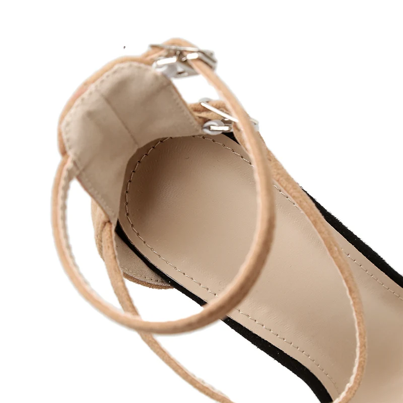 Модные летние женские сандалии на тонком каблуке 11 5 см с ремешком и пряжкой туфли