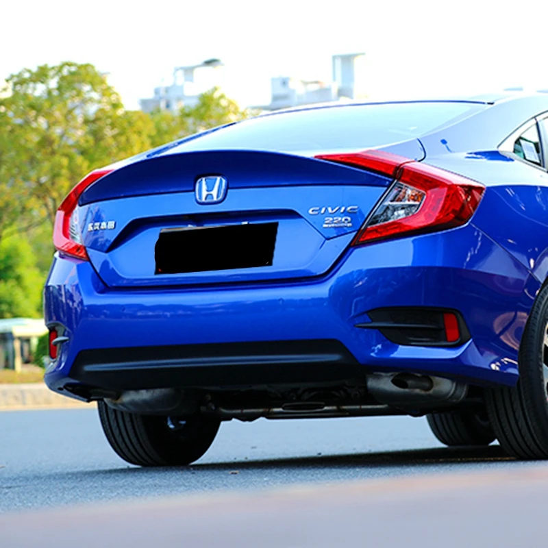 

SHCHCG For Honda Civic Spoiler 10th 2016 2017 Car Styling ABS Plastic Unpainted Rear Trunk Wing Boot Lip Roof Spoiler Decoration
