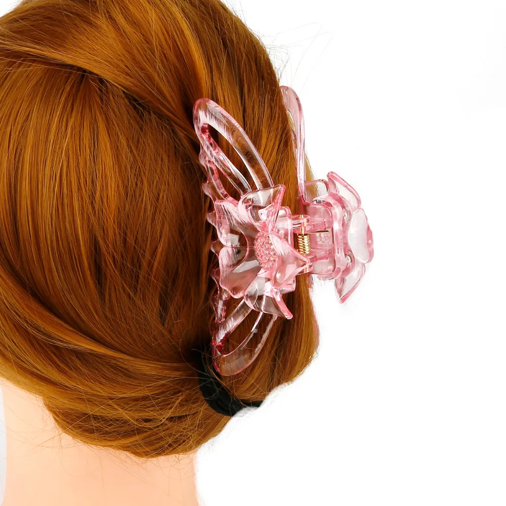 Fashion Women 1PC Random Color Large Girls Hair Claws Clips Hairpins Crab Jaw Clamp Banana Grips Jewelry | Украшения и аксессуары