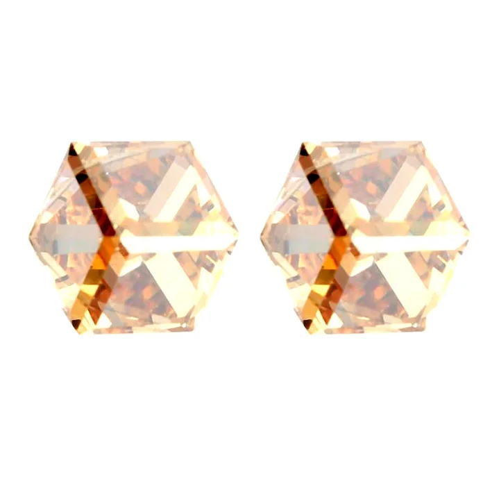 

Exquisite Crystals from Swarovski Square Stud earring Sparkling Earrings for Women Stainless Steel Fashion Jewelry