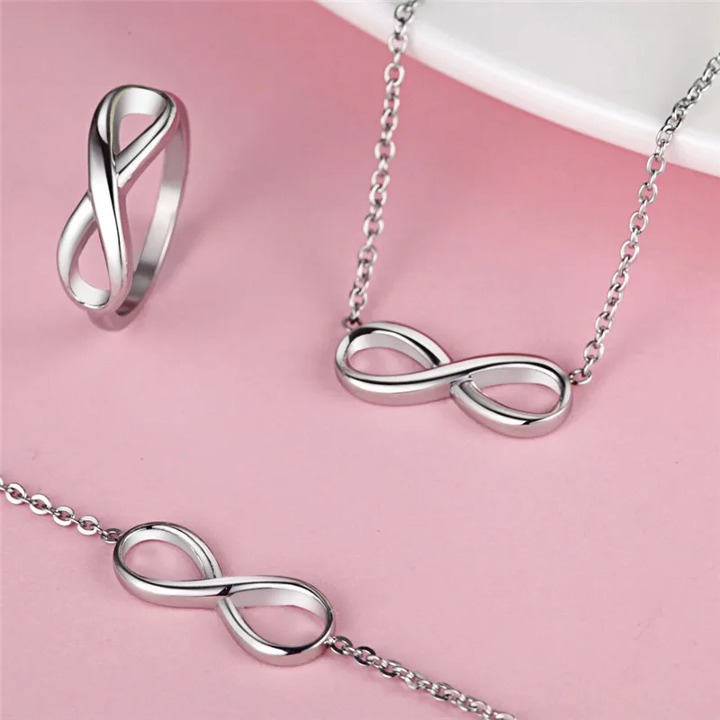 Браслеты и обручи ZINDOV Infinity из нержавеющей стали золотистые Серебристые Модные