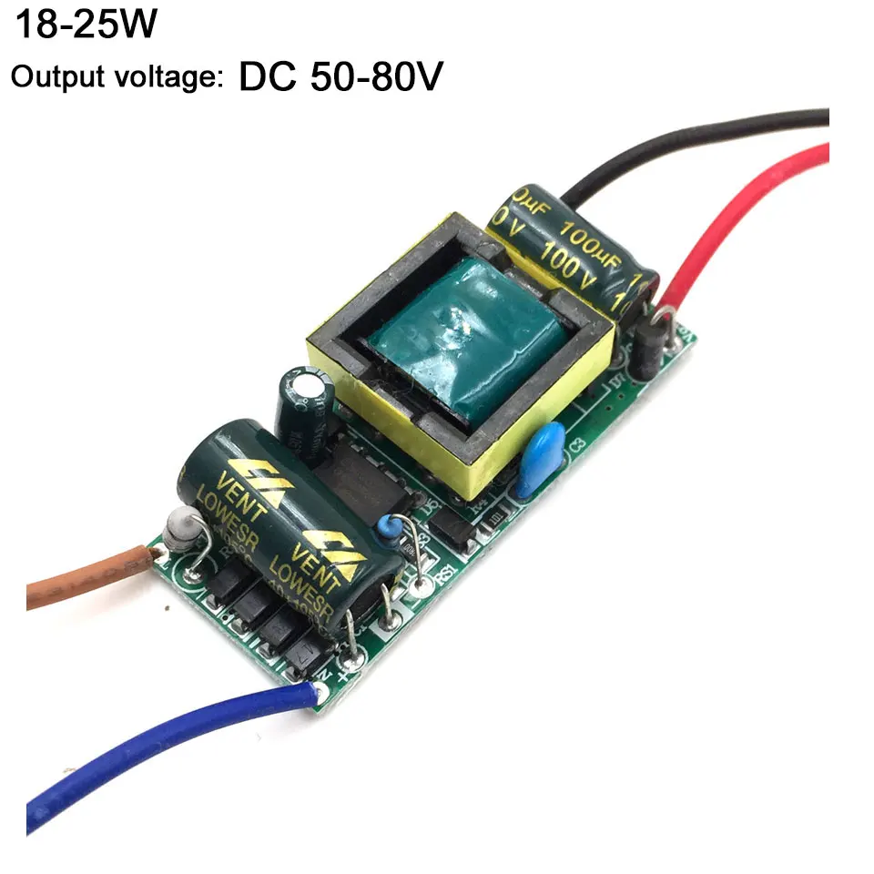 18W to 25W 5W 10W 15W 20W 25W 30W 35 Вт с драйвером постоянного тока для светодиода 300mA AC 100V 220V DC/DC конвертер Питание трансформатор доска 50/60hz - Цвет: 18W to 25W