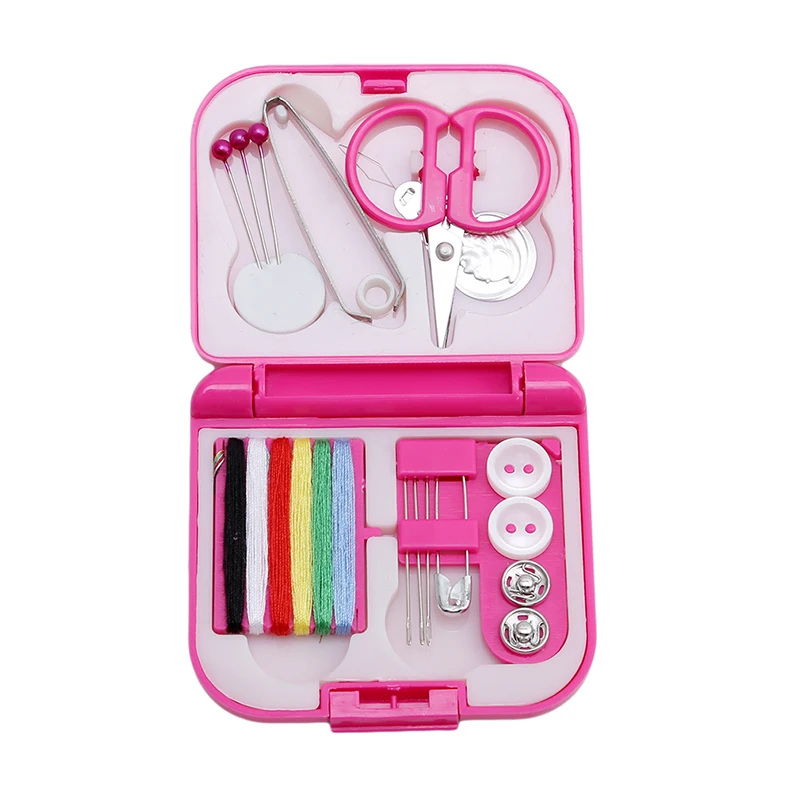 Портативный ящик дорожные швейные наборы резьба иглы наперстки для ножниц