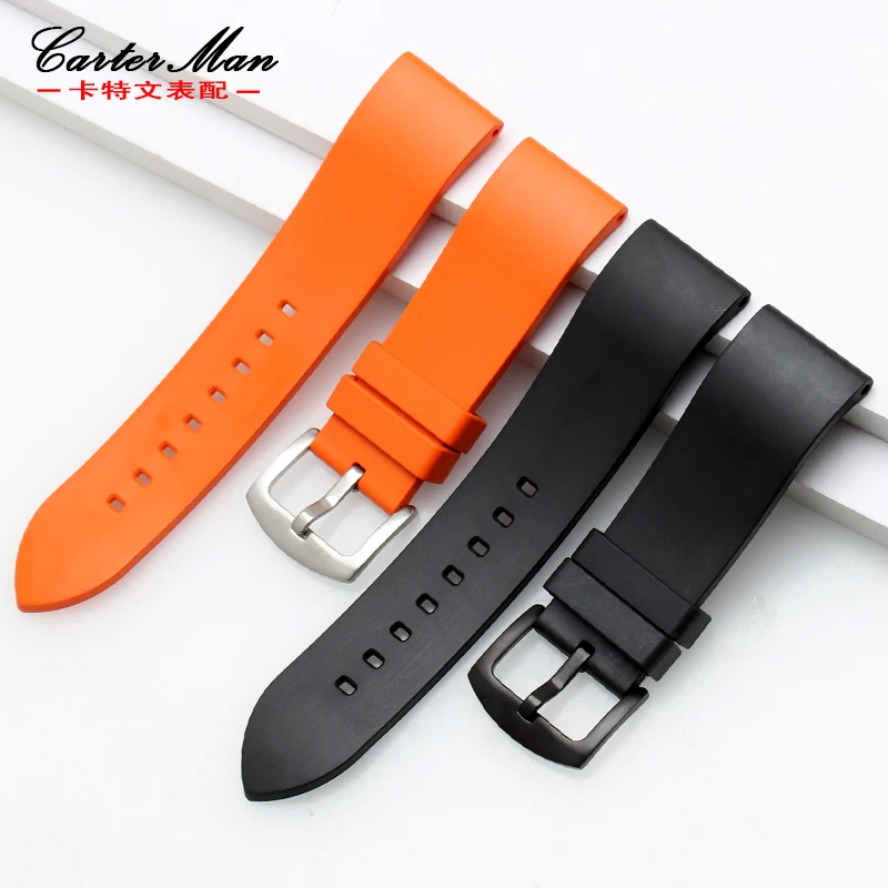 

Waterproof fluororubber watchband for suunto core huawei watch 2 pro honor Samsung gear S2 S3 S4 smart strap 20 22 24mm bracelet