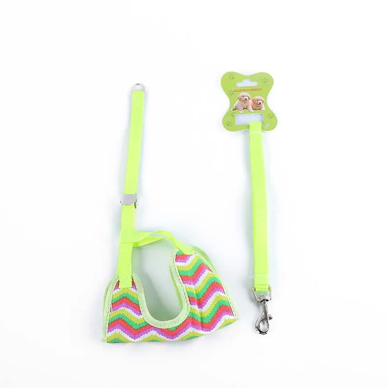 Padded Breathable Pet Dog Harness Lovely Cartoon Printed Collar for Small Dogs Strong Durable Leashes French Bulldog 10E | Дом и сад